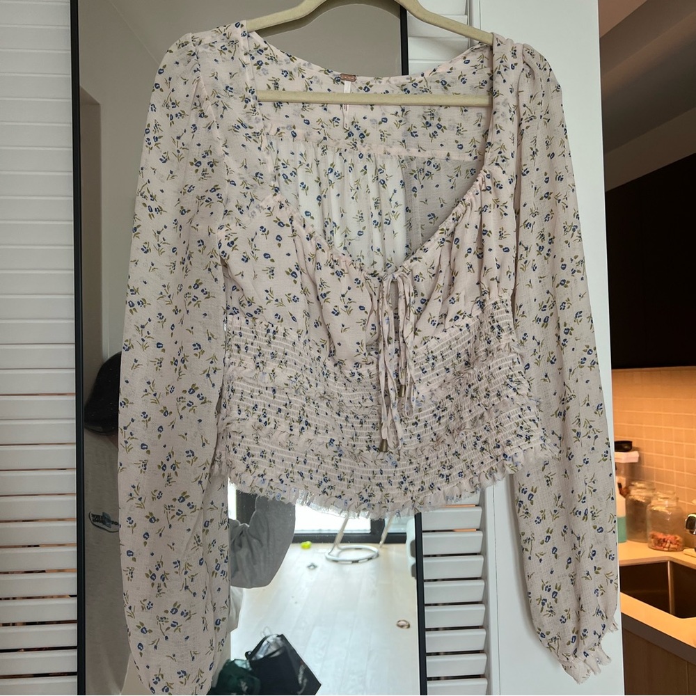 Free People floral blouse